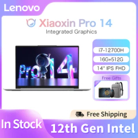 Lenovo Xiaoxin Pro 14 Slim Laptop AMD Ryzen R7-6800H/R7-5800H/R5-5600H 16GB RAM 512GB SSD 14Inch Office Laptop