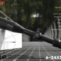 T-EAGLE Rifle Scope For Hunting Tactical Riflescope Spotting PCP Air Gun Optical Collimator Airsoft Sight ST6-24X50 SFFFP