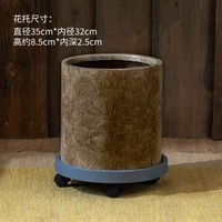 鎂泥花盆輕奢高階感家用大號陶土水泥南天竹發財樹龜背竹盆栽盆子