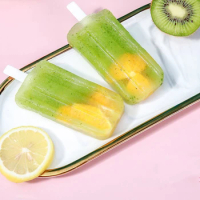 1pc 4-cavities Popsicle Molds With Sticks, Homemade Ice Cream Bar Mold, Easy-release Ice Pop Maker, Diy Ice Lolly Mold