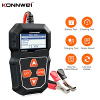 KONNWEI KW208 Car Battery Tester Cranking Charging Circut Tester 12V 100 to 2000CCA 12 Volts Battery Analyzer Auto Charger Tools