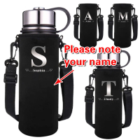 Customized name 550ml~1500ml Water Bottle Holder Insulated Bag Air Bottle Tumbler Bag Bag with Lette