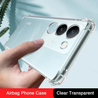 Transparent Protect Phone Case for VIVO V29 Pro Lite V29E Airbag Soft Silicone V29Pro V29Lite 5G Original Clear Back Cover Funda
