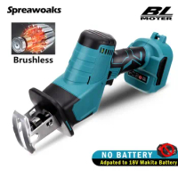 Brushless Reciprocating Saw Electric Rechargeable Saw Cordless Metal Wood Cutting Machine Power Tools For Makita 18V Battery