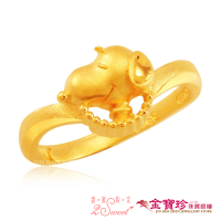 【2sweet 甜蜜約定】黃金戒指-史努比期待(1.06錢±0.10錢)