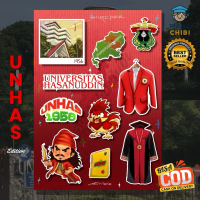 [COD] Sticker UNHAS 10pcs Pack Murah Lucu – Sticker Universitas Hasanuddin