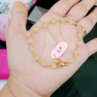 GELANG MUTIARA WANITA GOLD PERAK ASLI 925