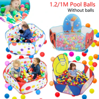 Baby Ball Pool Children's Play Tent Cartoon Ball Pit Portable Folding Outdoor Indoor Ball Pit Toys for Kids Infant Toddler Gift