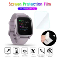 1pc/2pcs Soft Tempered Glass Protective Film for Garmin Venu SQ SQ Music Smart Watch Screen Protector Accessories