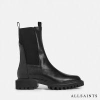 【ALLSAINTS】HALLIE 切爾西牛皮短靴Black WF090Y