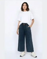 Celana Panjang Wanita Size M-XXL Fit 95 Kg Bawahan Muslim LEZAHRASIGNATURE Emie Wide Legged Denim Pa