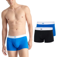 【adidas 愛迪達】M COMFORT FLEX COTTON BODY LINES TRUNK 2 PAIRS男士曲線修身內褲兩件組 內褲 男士內褲