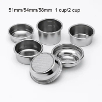 Filter Cups for Breville Delonghi, No Pressure Coffee, Single and Double Filter Cups, Filter Basket, Kitchen Accessories,51mm, 5