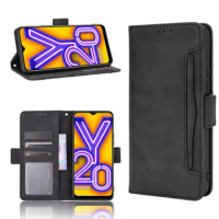 For VIVO Y20S 2020 Case Premium Leather Wallet Leather Flip Multi-card slot Cover For Vivo Y20S Y20i Y 20 Y20 Case