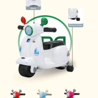 Mainan Ride On PMB TM-15 Vespa Anak Roda 4 dengan Ban Balancer Wheels dan Musik untuk Anak-Anak