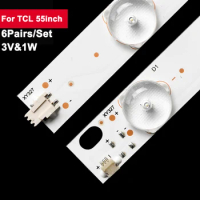 3V 1W 5lamps+6lamps Backlight Tv Bar For TCL 55inch CRH-Z55D20003030110665SREV1.2 6Pairs/Set Led Light Strip 55CE2210M