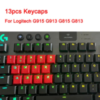 13pcs Texture Tactility Backlit Replacement Keycaps for Logitech G813 G815 G913 G915 TKL RGB Mechanical Keyboard