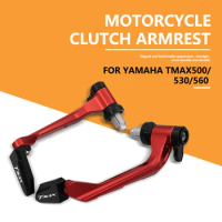 TMAX LOGO Motorcycle Accessories CNC Handguard Brake Clutch Lever Protector Hand Guard For YAMAHA TMAX-530 TMAX-560 TMAX-500