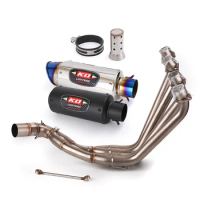 For Honda CB650F CB650R CBR650 CBR650F 2014-2020 Motorcycle Exhaust System Header Link Pipe Slip On Muffler End Can Modify 51mm