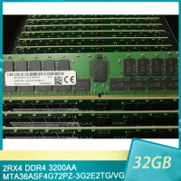 For MT RAM 32G 32GB 2RX4 DDR4 3200AA REG RDIMM MTA36ASF4G72PZ-3G2E2TG/VG Server Memory