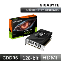 GIGABYTE 技嘉 GeForce RTX 4060 D6 Low Profile 8G 顯示卡(GV-N4060D6-8GD)
