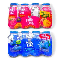 MILKLIFE YOGURT DRINK [1 PACK ISI 3+1 Botol @ 63ml] - Minuman Yogurt Rasa Buah Dari Susu Sapi Segar 