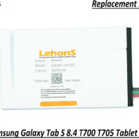 LehonS 1pcs 4900mAh / 18.62Wh Pad Battery For Samsung Galaxy Tab S 8.4 T700 T705 EB-BT705FBE / EB-BT705FBC Tablet Batteries 70g