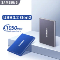 Samsung T7 Portable 500GB SSD 1TB 2TB USB 3.2 Gen 2 External Disk Hard Drive Solid State Disk Compatible SSD For Laptop Desktop