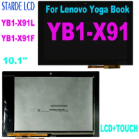 Original 10.1" For Lenovo Yoga Book YB1-X91 YB1-X91L YB1-X91F LCD Display Touch Screen Digitizer Assembly For Lenovo YB1-X91 LCD