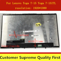 15.6'' For Lenovo Yoga 7-15 Yoga 7-15ITL Yoga 7-15ITL5 82BJ FHD LCD Touch Screen Digitizer Laptop Replacement Assembly