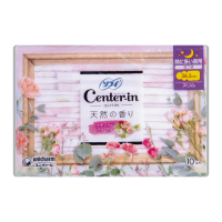 【Center-in】柔軟花香 量多夜用加長型 36.5cm 10枚(衛生棉)