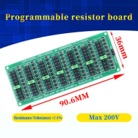 1R - 9999999R Seven Decade Programmable Resistor Resistance Board,Step 1.0R,1%,1/2 Watt.