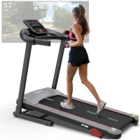 Foldable Treadmill to Exercise Equipment Foldable Treadmill for Home - With Bluetooth Connectivity Portable Running Mat Bieżnie