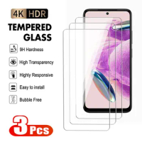 3Pcs 9H Anti-Burst Tempered Glass For Xiaomi Redmi Note 12 Pro Plus 12T Screen Protector For Redmi 12 12C Clear Protective Film