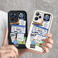 Perangko tiket pesawat tiket phone case for Realme C35 NARZO50APrime,tiket,cute,TPU material,cover,s