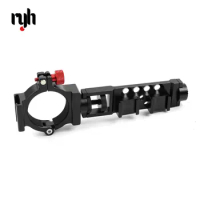 O-Ring Extension Arm Adapter Clamp for Zhiyun Smooth 4 Gimbal Video Microphone &amp; LED Light Hot Shoe 1/4 Threads &amp; Rosette Mount