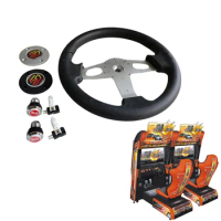 The steering wheel and covers of Speed Driver 3 Arcade Machine Accessoies black/blue covers
