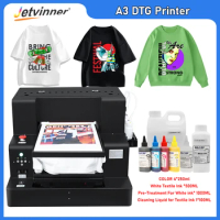 A3 DTG Printer Directly to Garment Printing Machine T shirt Printer impressora dtg for Dark and Light T-Shirt Print DTG Printer